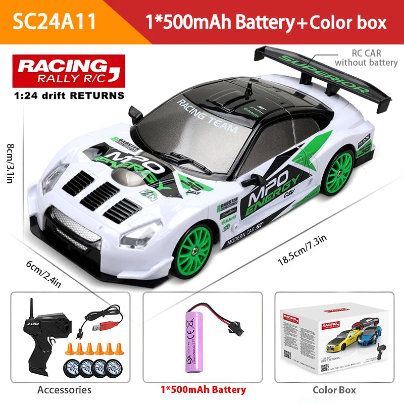 2.4G Remote Control Car Four -Wheel Drive RC Drifting High -Speed Charging Electric Car Children'S Boy Remote Control Car Toy