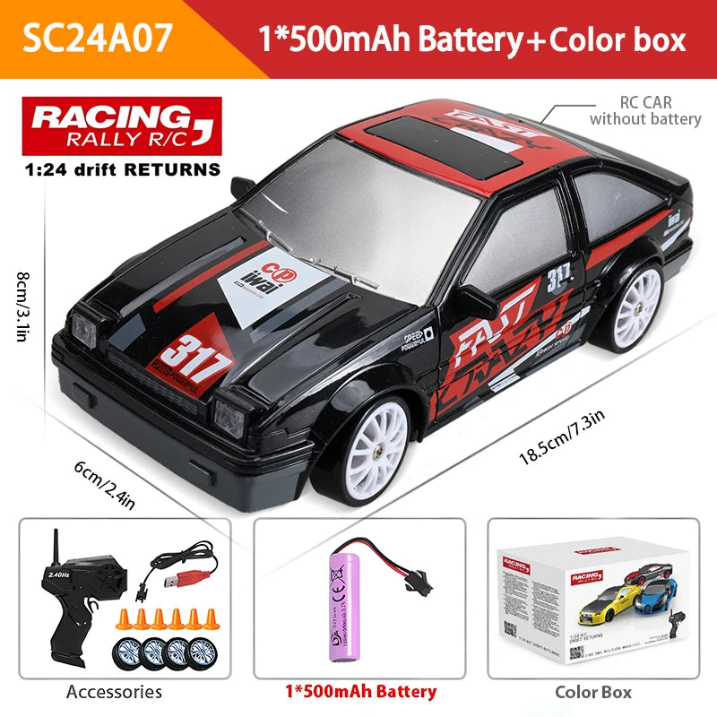 2.4G Remote Control Car Four -Wheel Drive RC Drifting High -Speed Charging Electric Car Children'S Boy Remote Control Car Toy