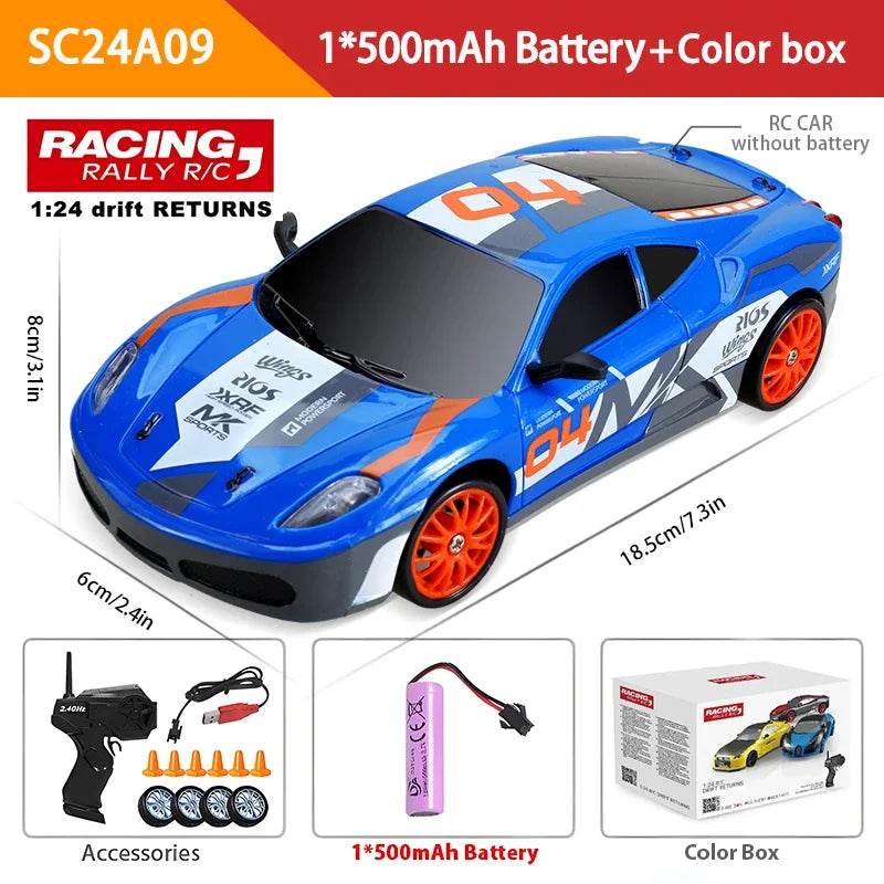 2.4G Remote Control Car Four -Wheel Drive RC Drifting High -Speed Charging Electric Car Children'S Boy Remote Control Car Toy