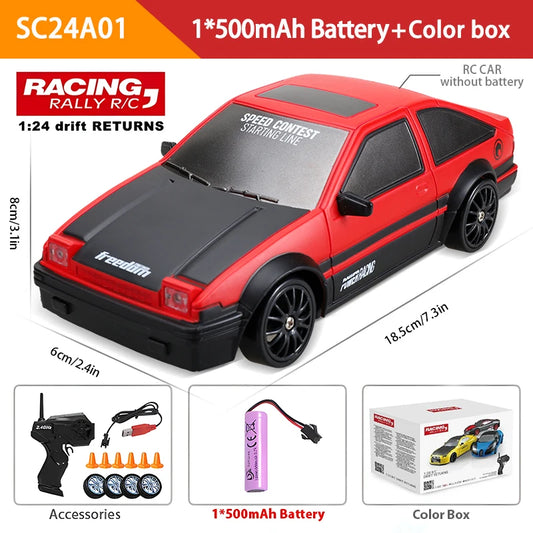 2.4G Remote Control Car Four -Wheel Drive RC Drifting High -Speed Charging Electric Car Children'S Boy Remote Control Car Toy