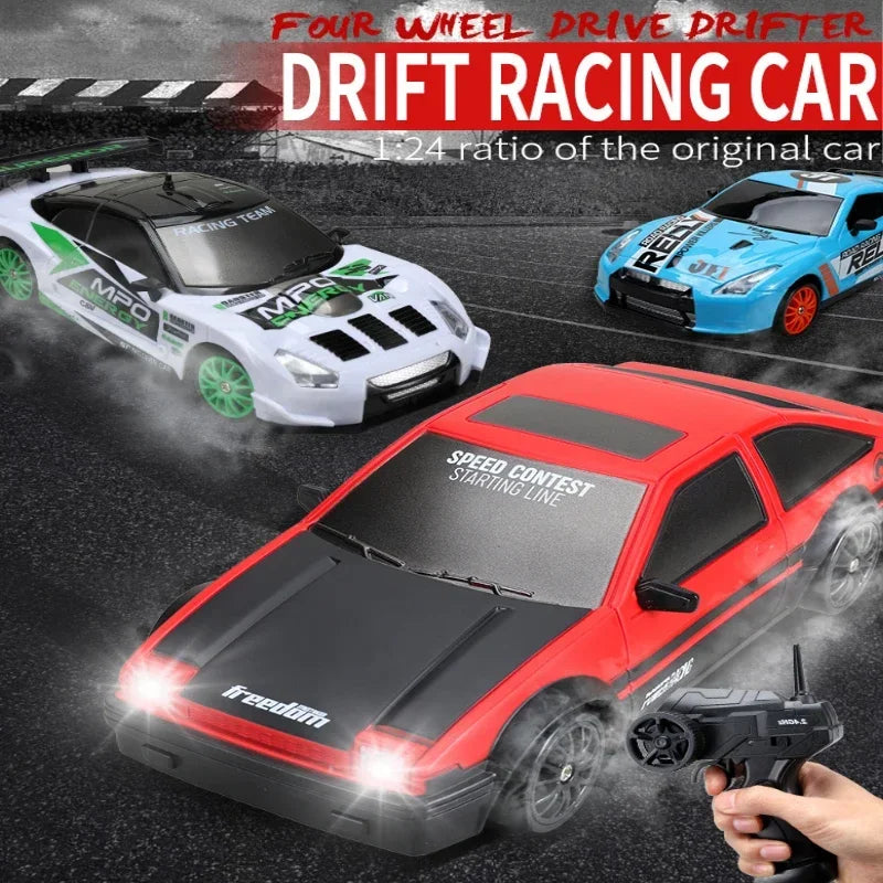 2.4G Remote Control Car Four -Wheel Drive RC Drifting High -Speed Charging Electric Car Children'S Boy Remote Control Car Toy