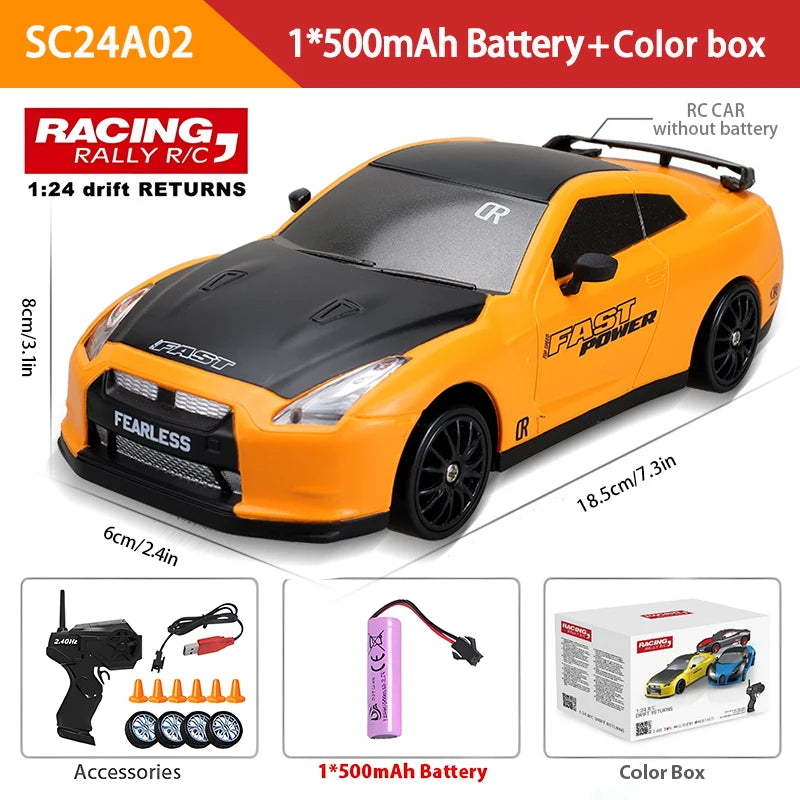 2.4G Remote Control Car Four -Wheel Drive RC Drifting High -Speed Charging Electric Car Children'S Boy Remote Control Car Toy