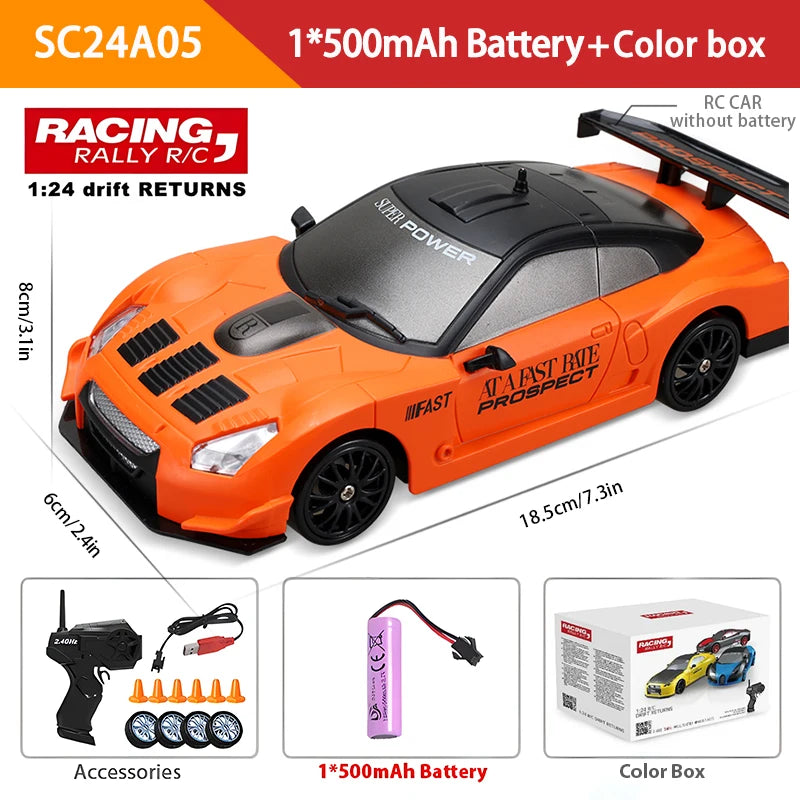 2.4G Remote Control Car Four -Wheel Drive RC Drifting High -Speed Charging Electric Car Children'S Boy Remote Control Car Toy